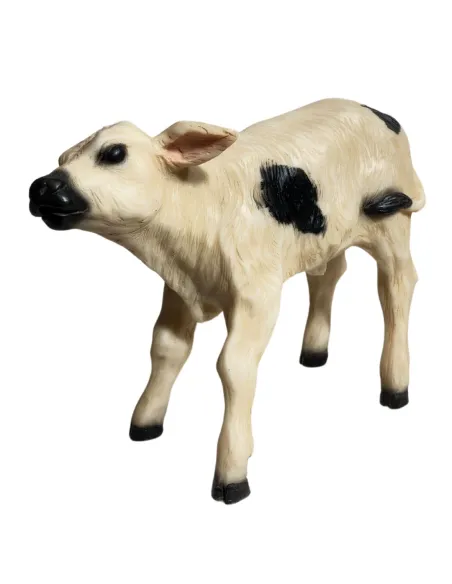 Vitello pezzato in resina per statue da 25-30 cm