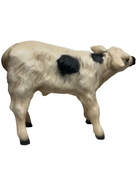 Vitello pezzato in resina per statue da 25-30 cm