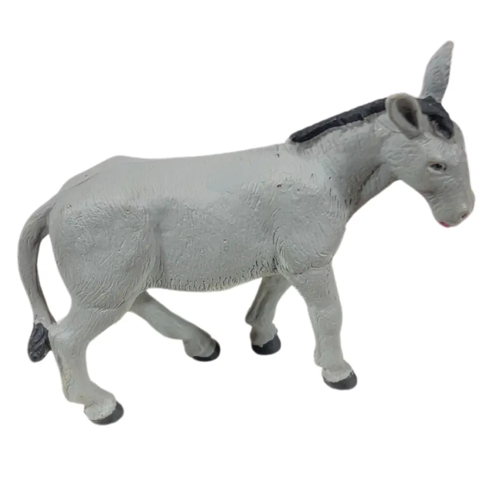 Standing PVC Donkey for 8–10 cm Nativity Figures