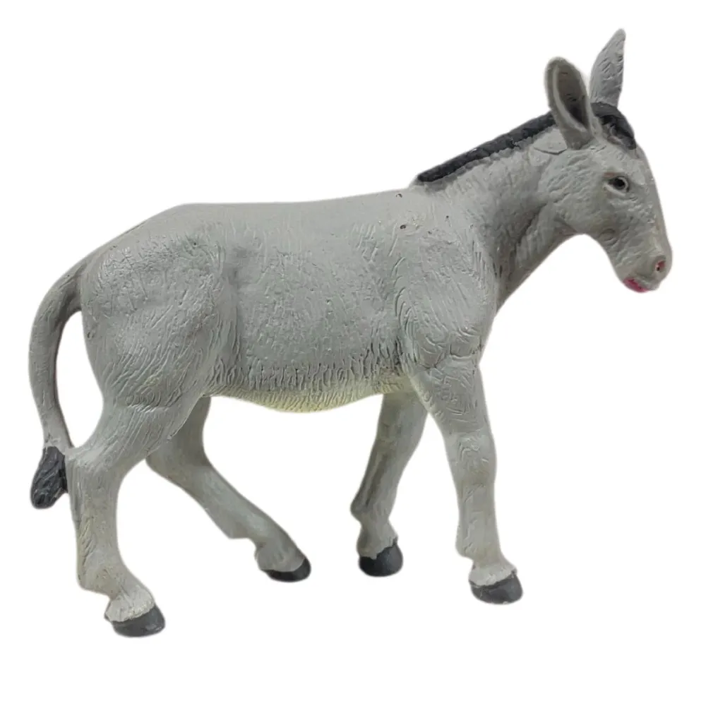 Standing PVC Donkey for 8–10 cm Nativity Figures