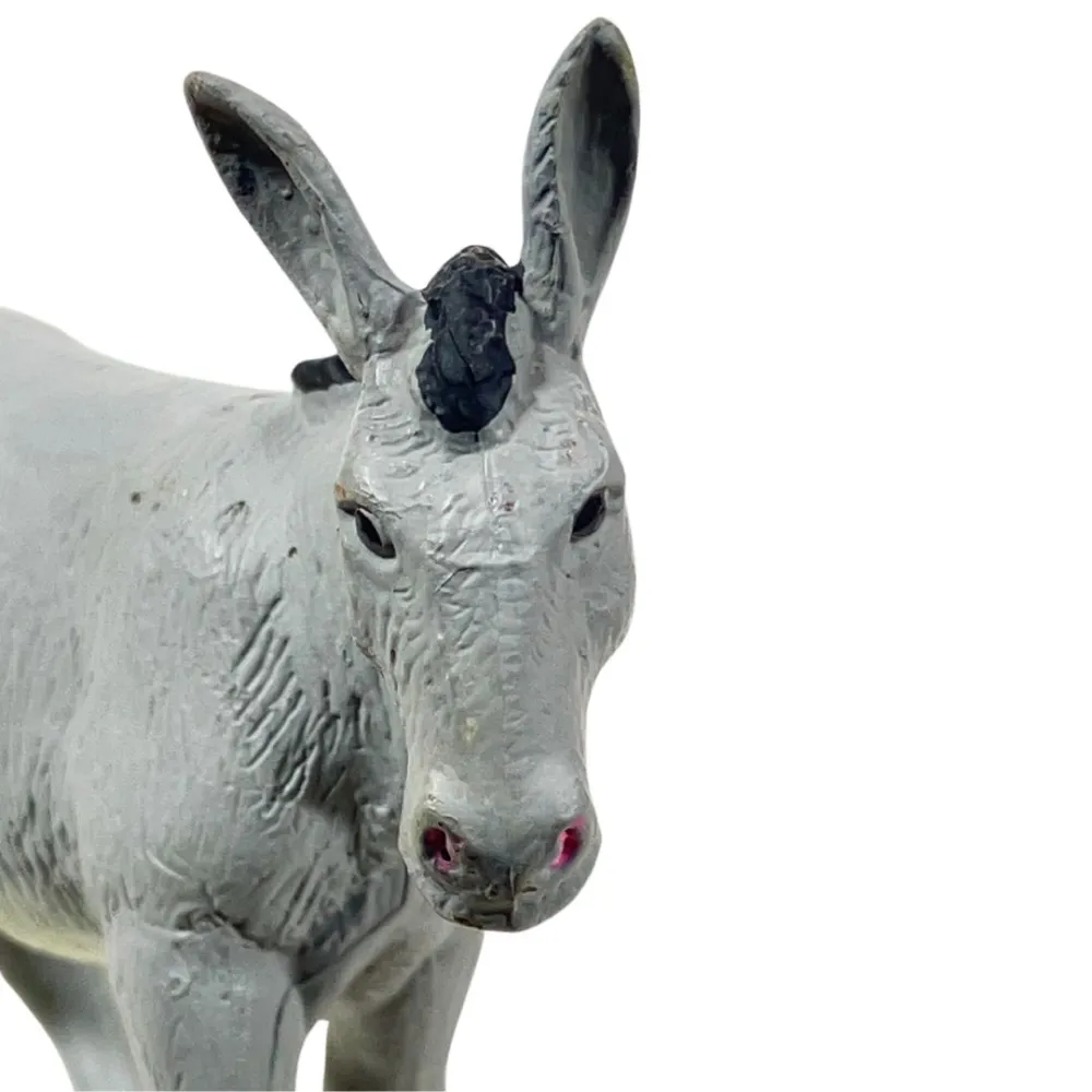 Standing PVC Donkey for 8–10 cm Nativity Figures