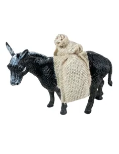 Asino in pvc con sacchi per statue da 8-10 cm 2