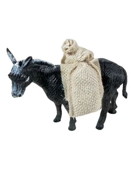 PVC Donkey with Sacks for 8–10 cm Nativity Figures
