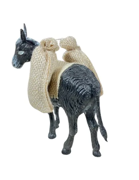 PVC Donkey with Sacks for 8–10 cm Nativity Figures