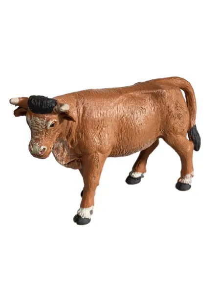 Bue in piedi in pvc per statue da 8-10 cm