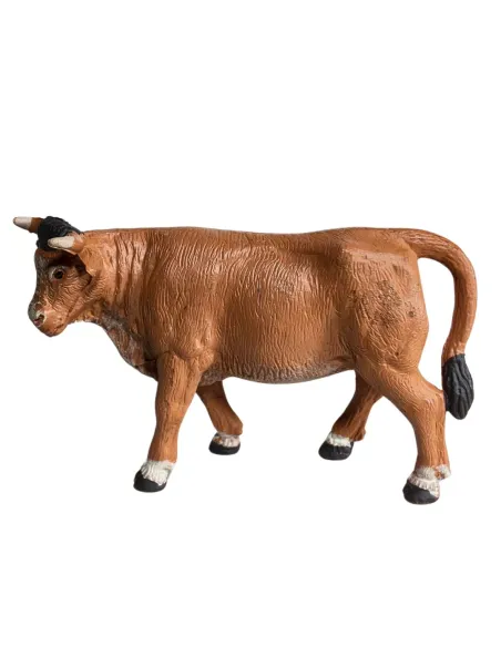 Bue in piedi in pvc per statue da 8-10 cm