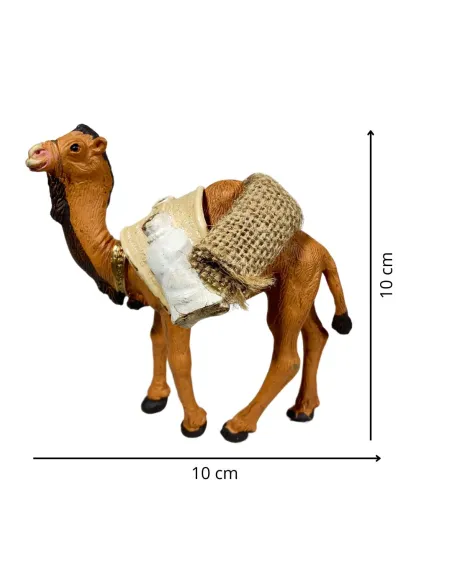 Cammello carico in pvc per statue da 8-10 cm