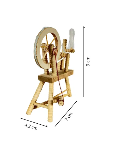 Spinning Wheel for 12–15 cm Nativity Figures