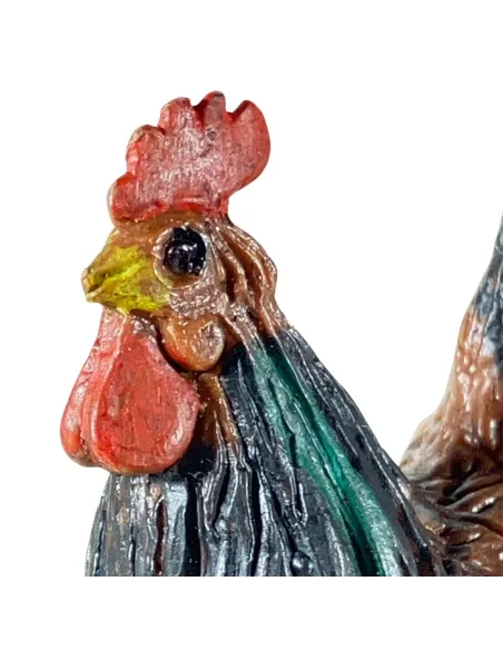 Set 4 gallinacei in pvc per statue da 15-20 cm