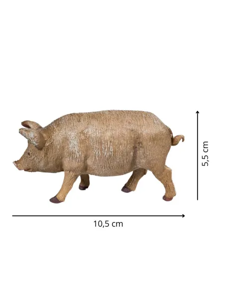 PVC Pig for 15–20 cm Nativity Figures