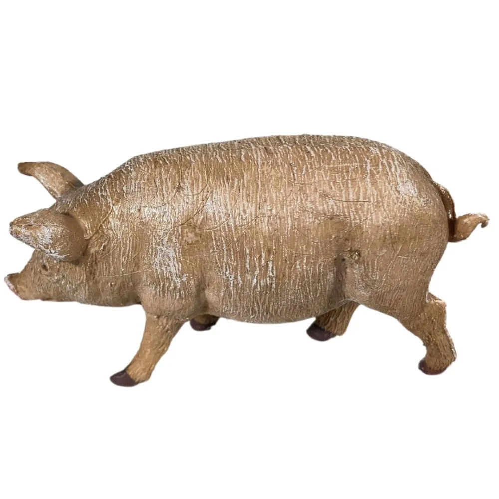 PVC Pig for 15–20 cm Nativity Figures