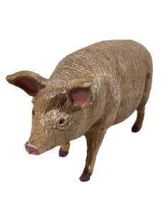 Maiale in pvc per statue da 15-20 cm
