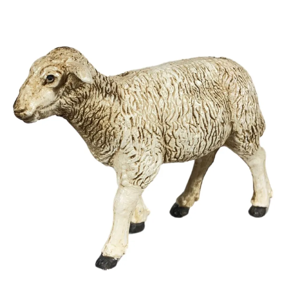 Set of Two PVC Sheep for 15–20 cm Nativity Figures