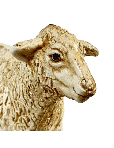 Set of Two PVC Sheep for 15–20 cm Nativity Figures