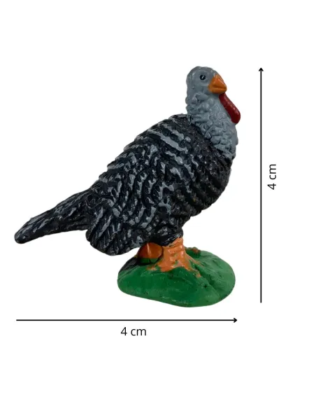 Tacchino in pvc per statue da 8-10 cm