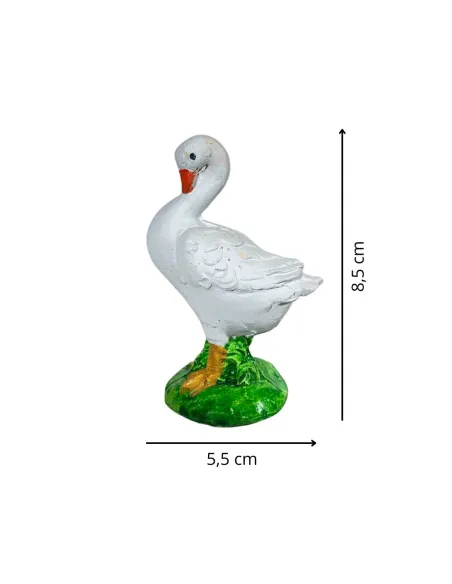 Resin Goose with Bent Neck for 25–30 cm Nativity Figures