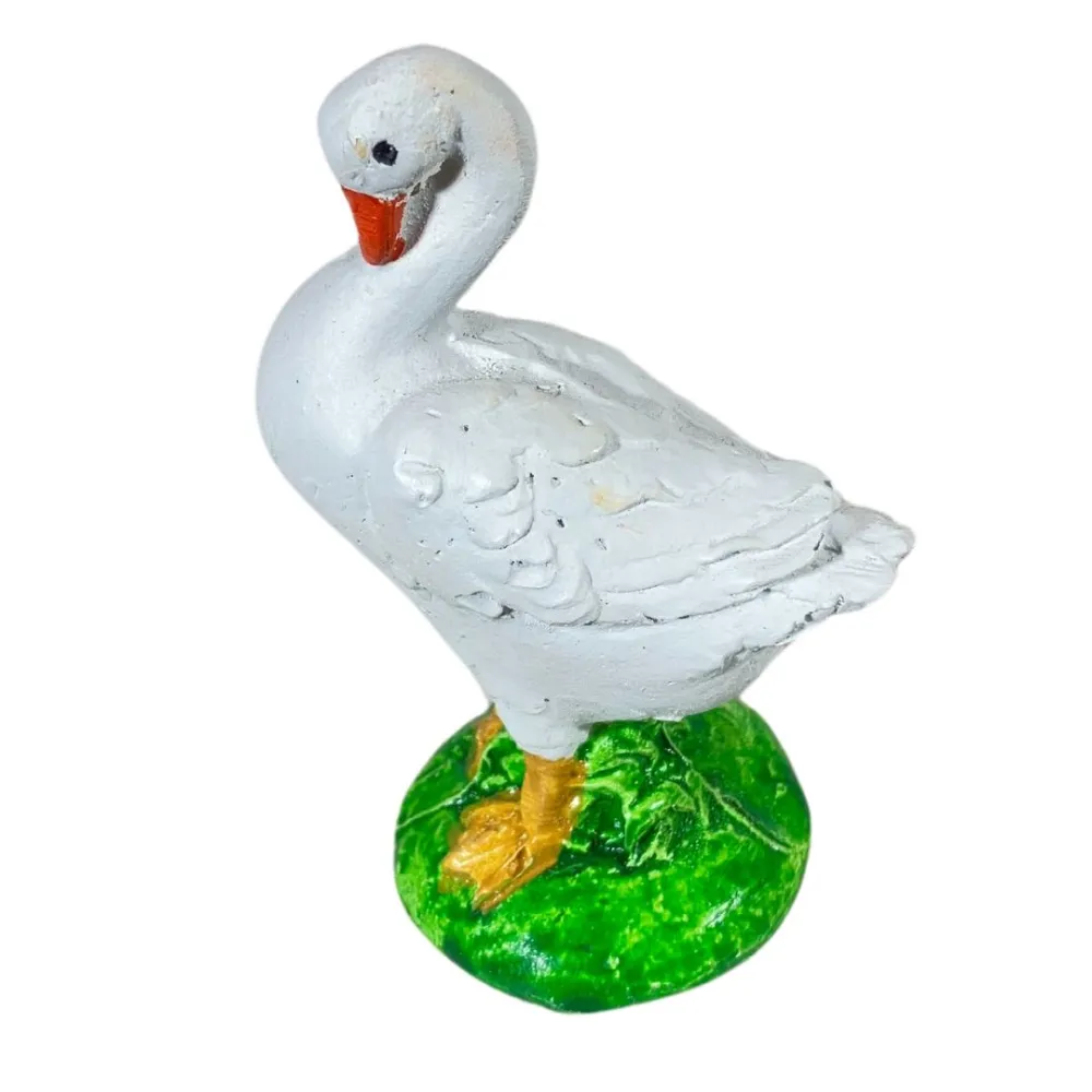 Resin Goose with Bent Neck for 25–30 cm Nativity Figures