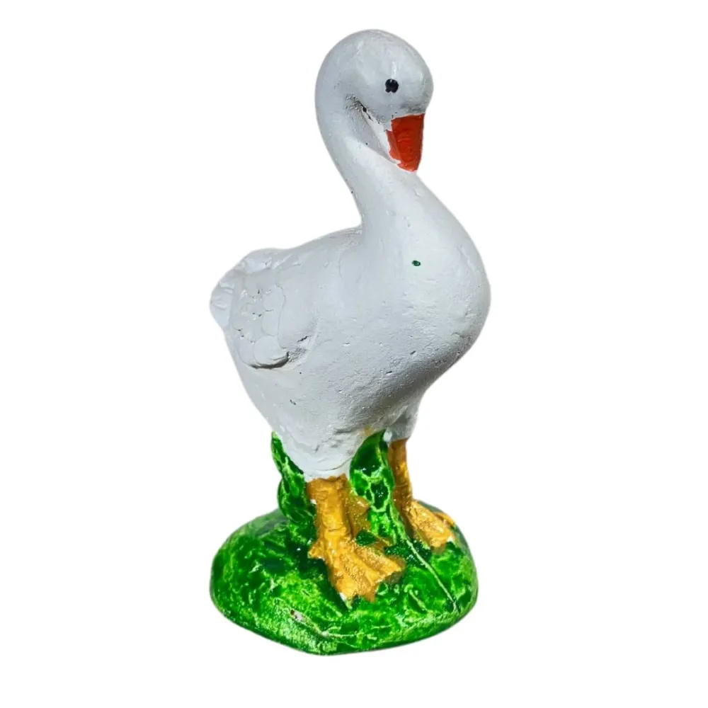 Resin Goose with Bent Neck for 25–30 cm Nativity Figures