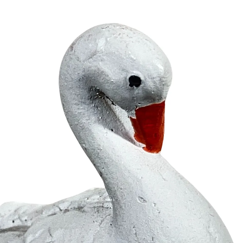 Resin Goose with Bent Neck for 25–30 cm Nativity Figures