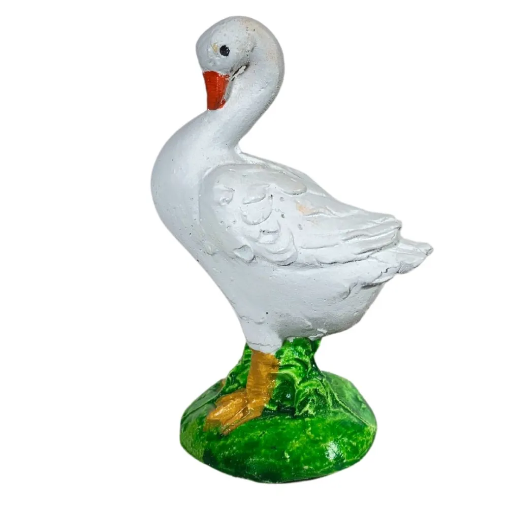 Resin Goose with Bent Neck for 25–30 cm Nativity Figures