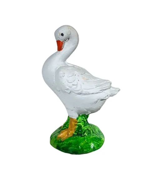 Resin Goose with Bent Neck for 25–30 cm Nativity Figures