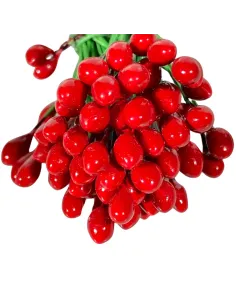 Mazzetto con bacche rosse per statue da 25-30 cm