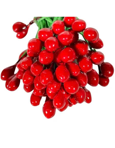 Mazzetto con bacche rosse per statue da 25-30 cm