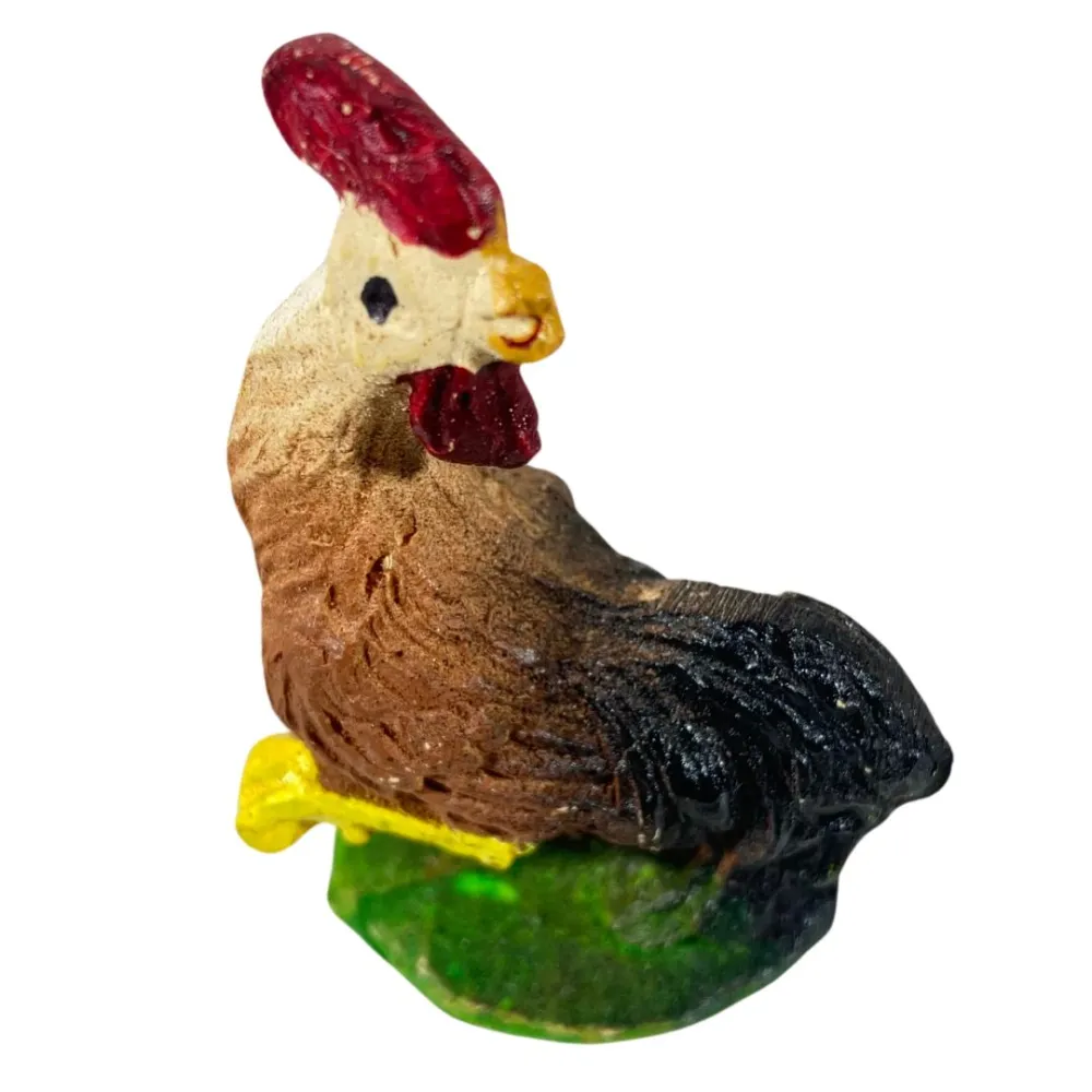 Resin Rooster with Raised Leg for 15–20 cm Nativity Figures