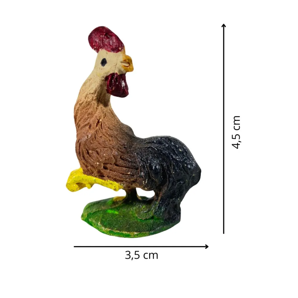 Resin Rooster with Raised Leg for 15–20 cm Nativity Figures