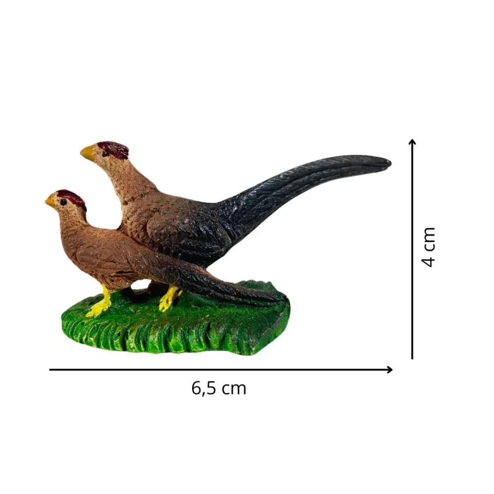 Pair of Resin Pheasants for 15–20 cm Nativity Figures