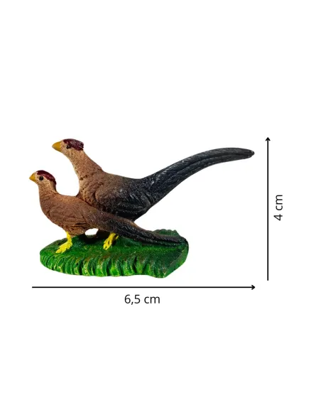 Coppia fagiani in resina per statue da 15-20 cm