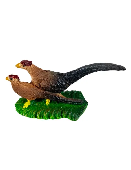 Coppia fagiani in resina per statue da 15-20 cm