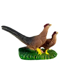 Coppia fagiani in resina per statue da 15-20 cm