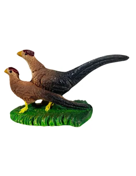 Coppia fagiani in resina per statue da 15-20 cm