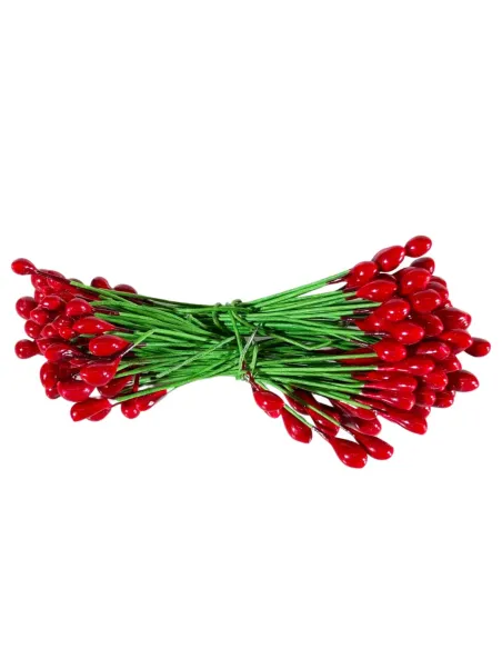 Mazzetto con bacche rosse per statue da 25-30 cm