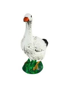 Resin Goose on Grass for 15–20 cm Nativity Figures