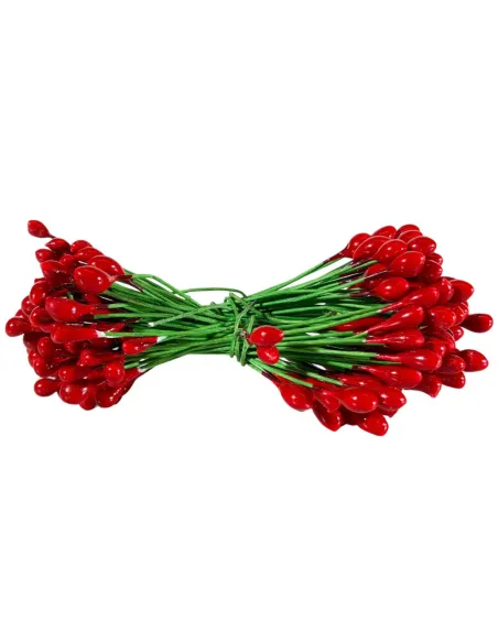 Mazzetto con bacche rosse per statue da 25-30 cm