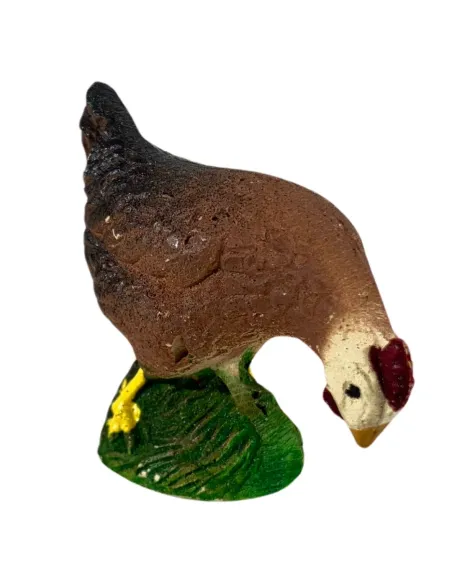 Set of Five Resin Hens for 12–15 cm Nativity Figures