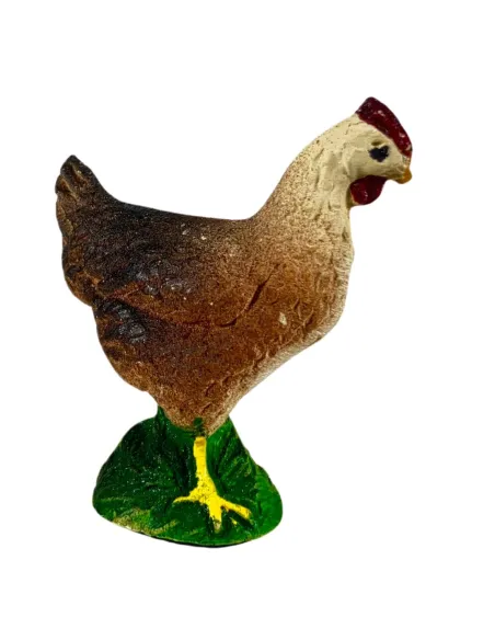 Set of Five Resin Hens for 12–15 cm Nativity Figures
