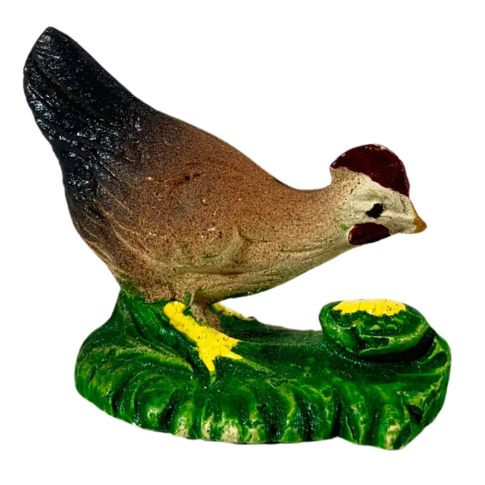 Set of Five Resin Hens for 12–15 cm Nativity Figures