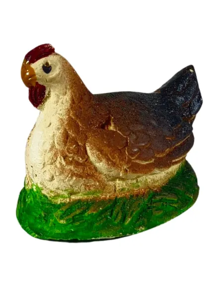 Set of Five Resin Hens for 12–15 cm Nativity Figures