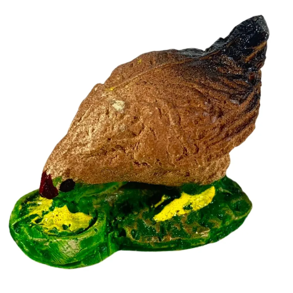 Set of Five Resin Hens for 12–15 cm Nativity Figures