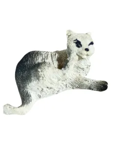 Set 2 gatti in resina per statue da 8-10 cm 2