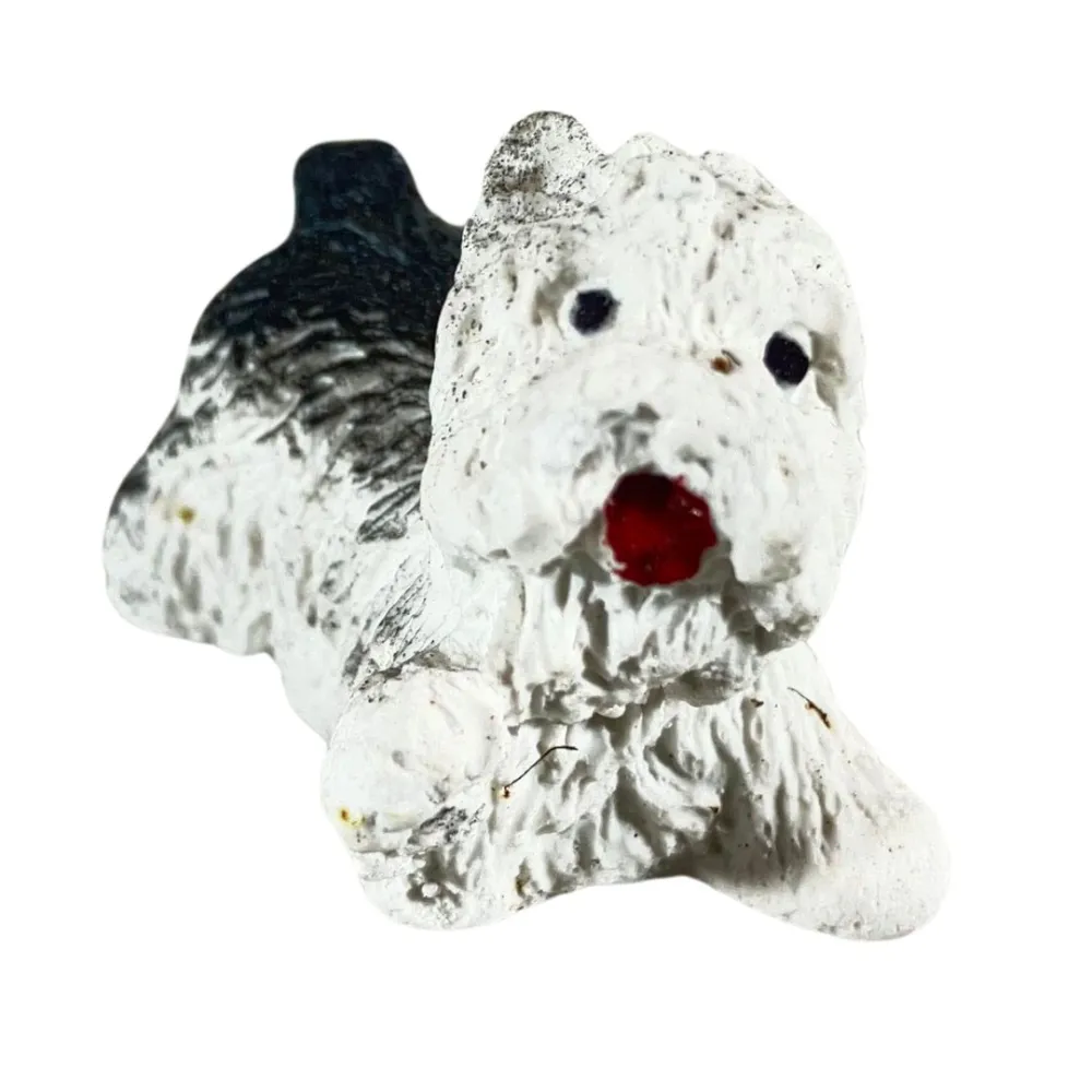 Set of Two Plaster Dogs for 8–10 cm Nativity Figures