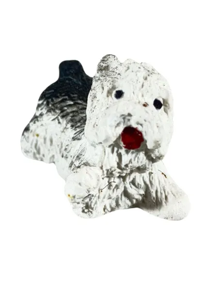 Set 2 cani in gesso per statue da 8-10 cm