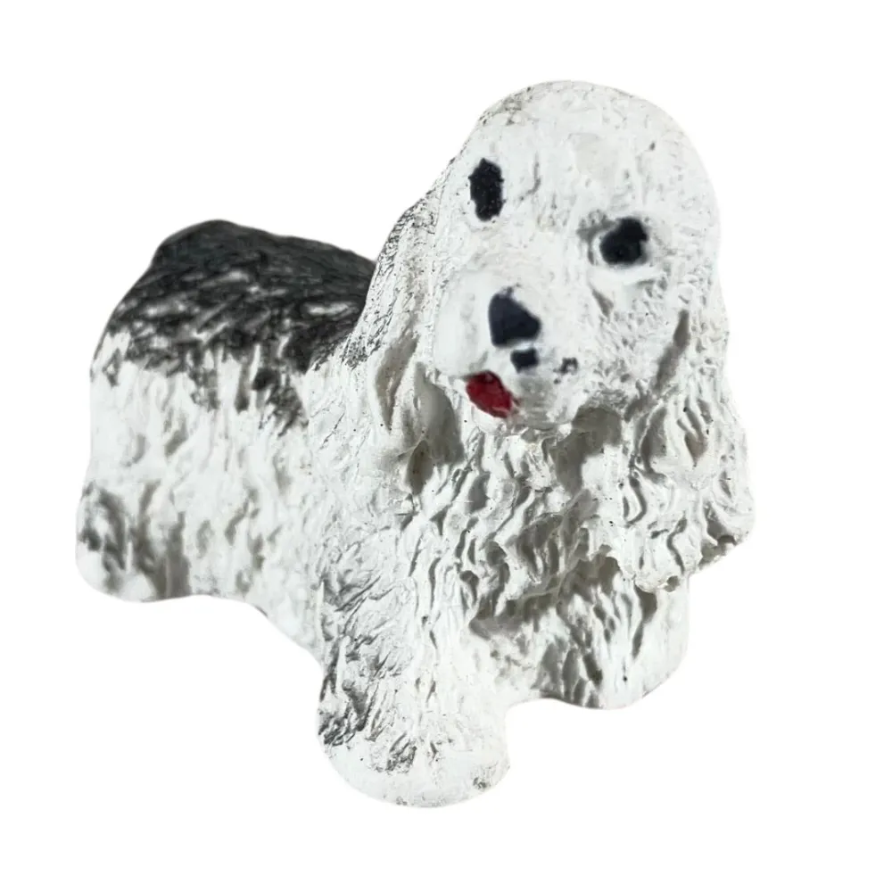 Set of Two Plaster Dogs for 8–10 cm Nativity Figures