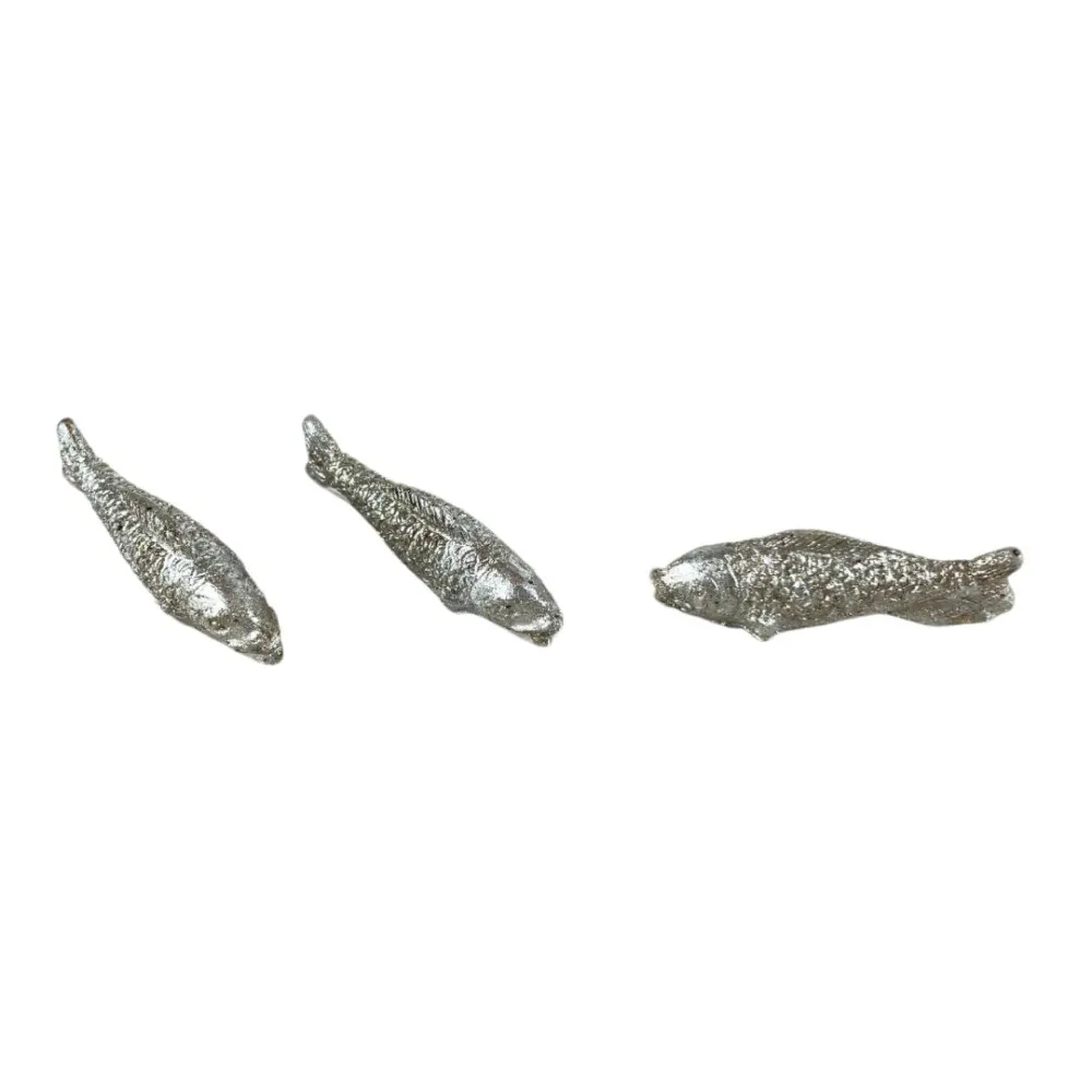 Set of Three Resin Fish for 12–15 cm Nativity Figures