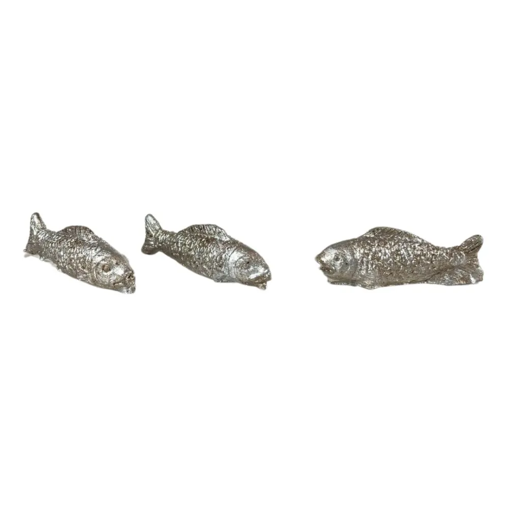 Set of Three Resin Fish for 12–15 cm Nativity Figures