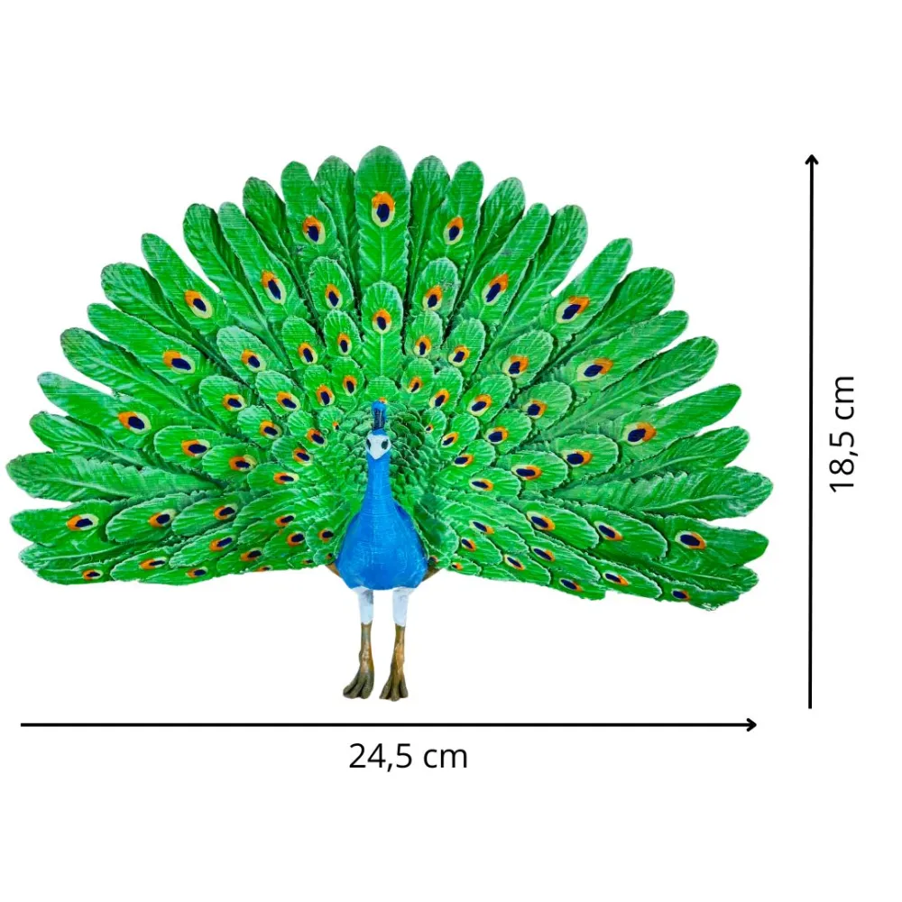 3D-Printed Peacock with Open Tail for 28–30 cm Nativity Figures