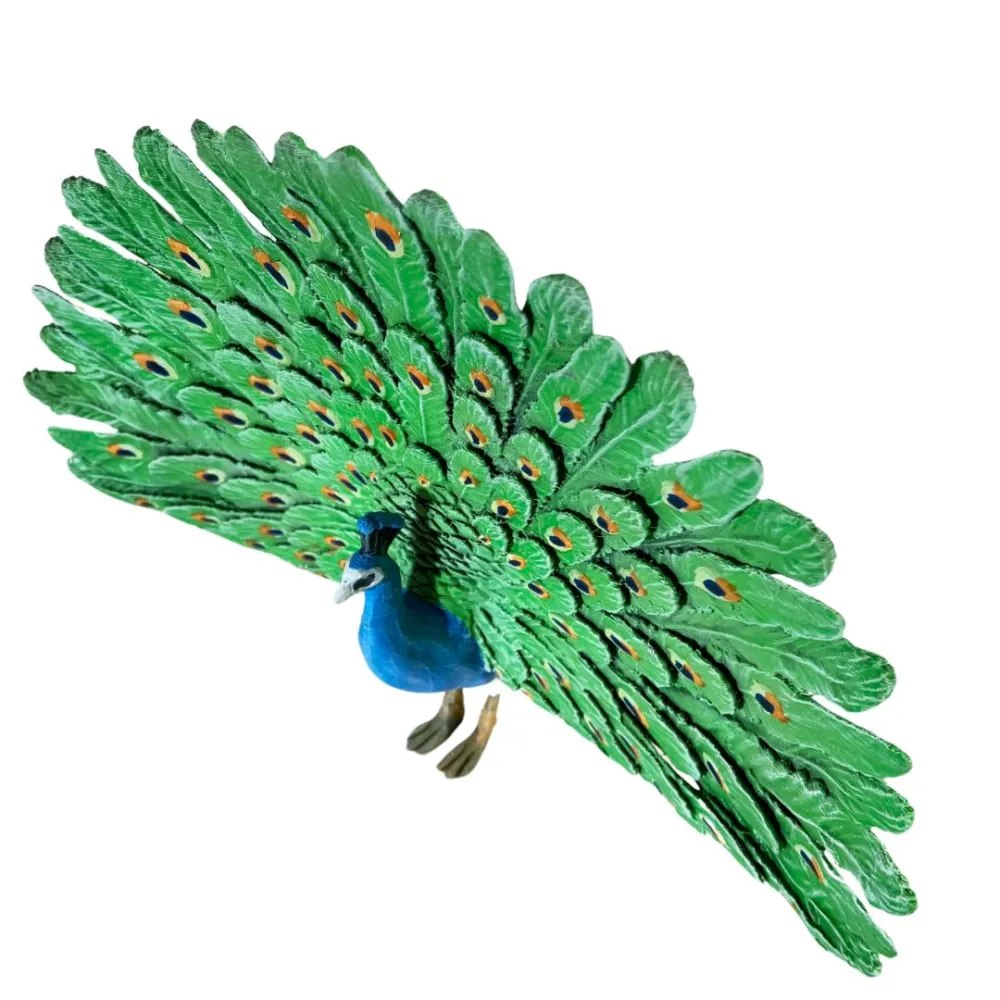 3D-Printed Peacock with Open Tail for 28–30 cm Nativity Figures